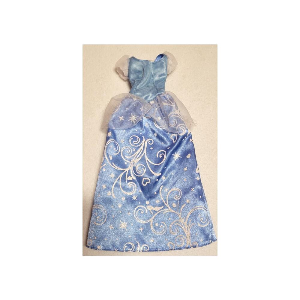 Disney Cinderella Dress Barbie Size Blue Gown Princesscore Fairytale Replacement